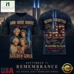 The Golden Girls Tribute 911 Twin Towers Memorial 3D Shirt, Popular 3D Music Tee The Golden Girls Tribute 911 Twin Towers Memorial 3D Shirt