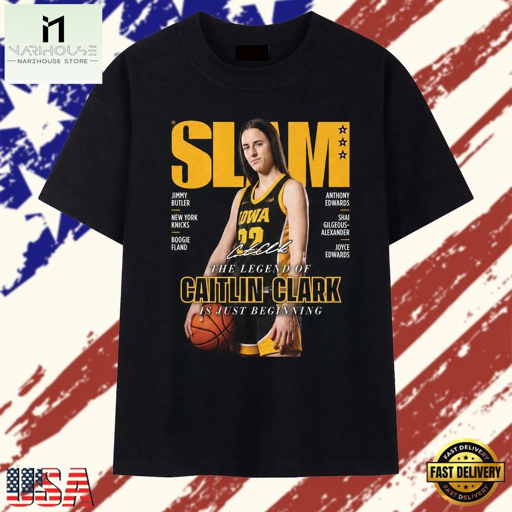 The Legend Of Caitlin Clark SLAM Magazine Vintage Basketball T Shirt, Stylish 2D Graphic Shirt The Legend Of Caitlin Clark SLAM Magazine Vintage Basketball T Shirt, Stylish 2D Graphic Shirt