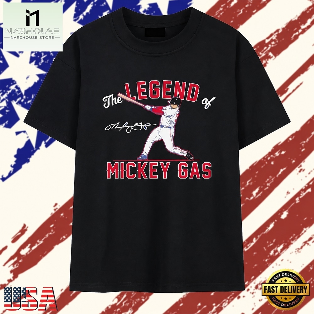 The legend of Mickey Gas signature MLB baseball player T Shirt, Stylish 2D Graphic Shirt The legend of Mickey Gas signature MLB baseball player T Shirt, Stylish 2D Graphic Shirt