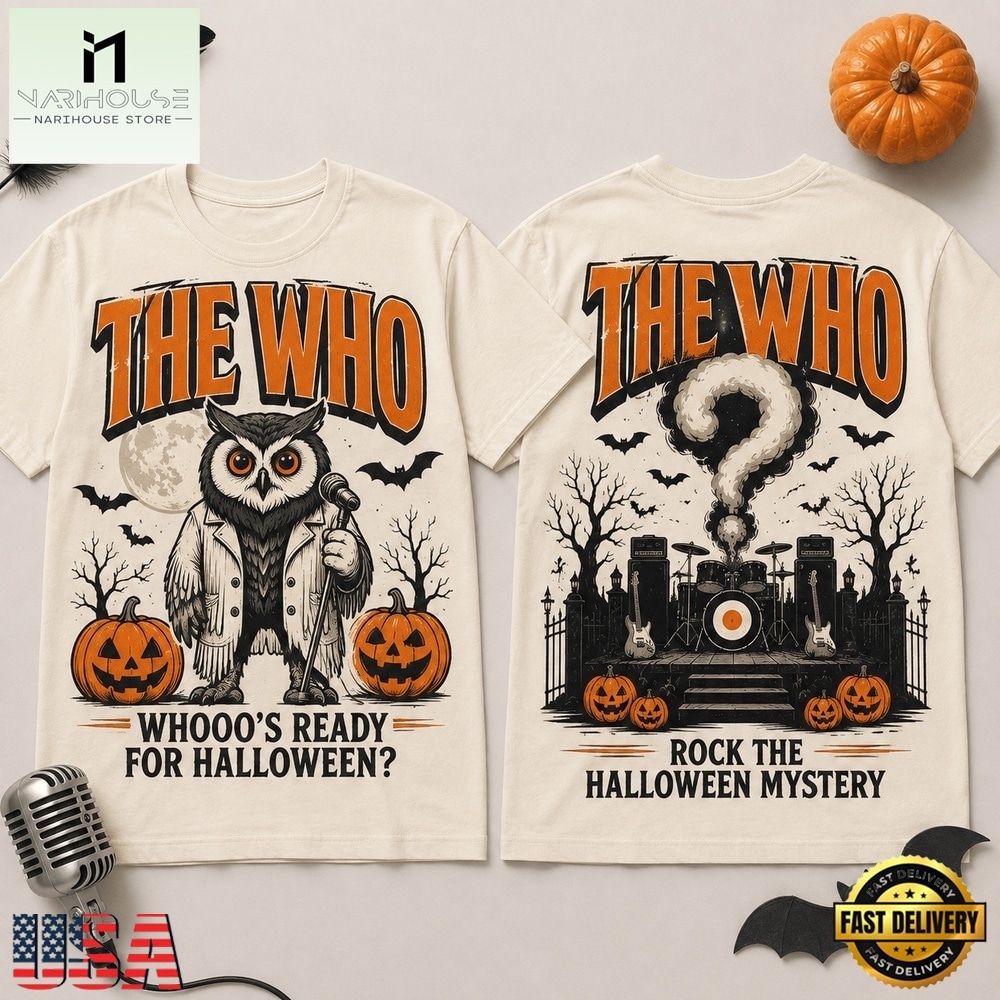 The Who Whooo’s Ready for Halloween Rock 3D Shirt, Popular 3D Music Tee The Who Whooo’s Ready for Halloween Rock 3D Shirt, Popular 3D Music Tee
