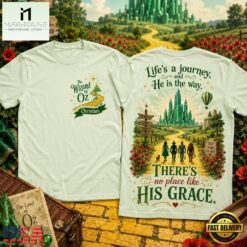 The Wizard of Oz Christian There’s No Place Like His Grace 3D Shirt, Popular 3D Music Tee The Wizard OF OZ Christian There S NO Place Like His Grace 3D Shirt