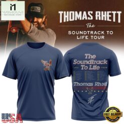 Thomas Rhett The Soundtrack to Life Tour 2026 Blue T Shirt , Music Fans 3D T Shirt Thomas Rhett The Soundtrack TO Life Tour 2026 Blue T Shirt