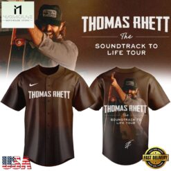 Thomas Rhett The Soundtrack to Life Tour 2026 Signature Baseball Jersey , Concert Baseball Jersey Thomas Rhett The Soundtrack TO Life Tour 2026 Signature Baseball Jersey