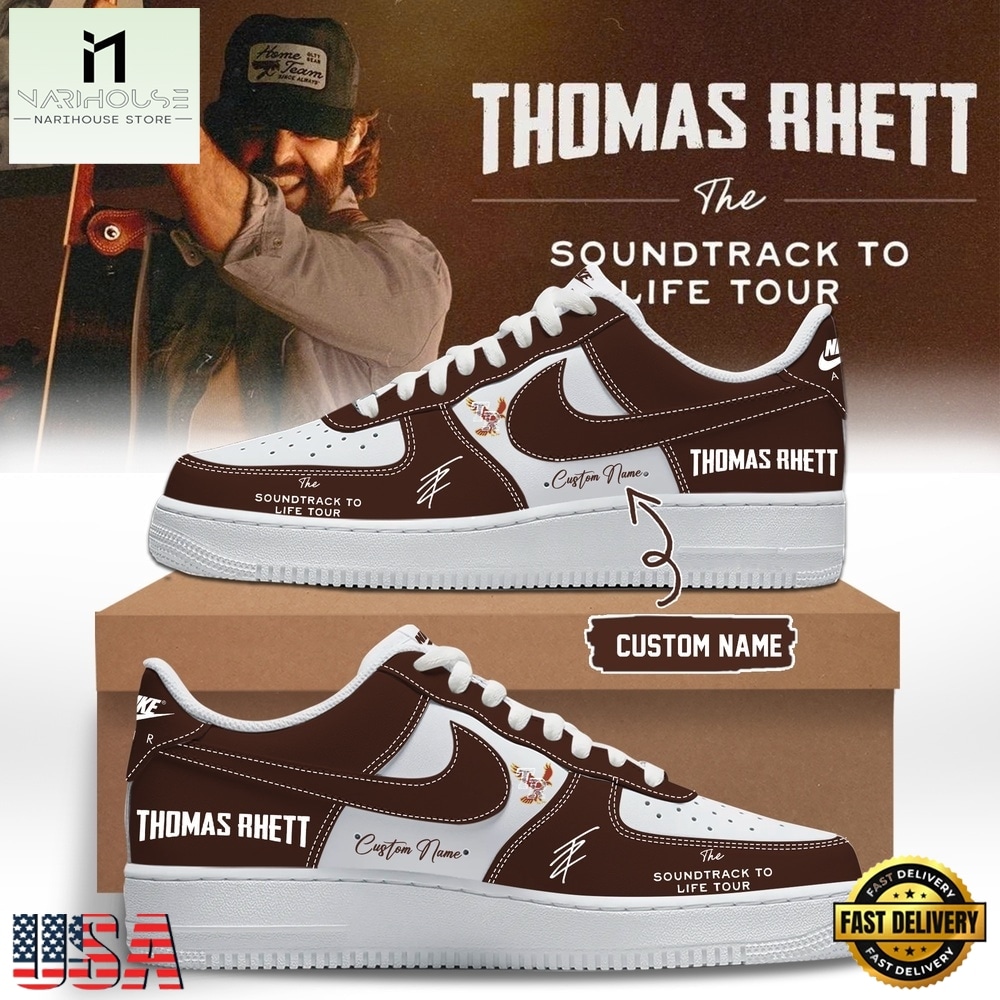 Thomas Rhett The Soundtrack to Life Tour 2026 Signature Red Air Force 1 Shoes Sneaker Thomas Rhett The Soundtrack to Life Tour 2026 Signature Red Air Force 1 Shoes Sneaker