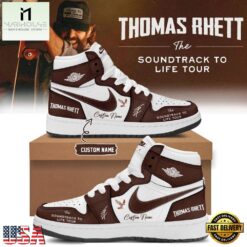 Thomas Rhett The Soundtrack to Life Tour 2026 Signature Red Air Jordan 1 Hightop Shoes , Music Fan AJ1 Sneakers Thomas Rhett The Soundtrack TO Life Tour 2026 Signature Red Air Jordan 1 Hightop Shoes