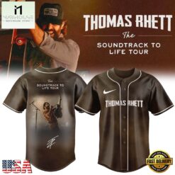 Thomas Rhett The Soundtrack to Life Tour Limited Edition Signature Baseball Jersey , Concert Baseball Jersey Thomas Rhett The Soundtrack TO Life Tour Limited Edition Signature Baseball Jersey