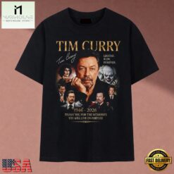 Tim Curry 1946 2026 Legend Icon Forever Movie Collage T Shirt, Music Fan 2D Shirt Tim Curry 1946 2026 Legend Icon Forever Movie Collage T Shirt