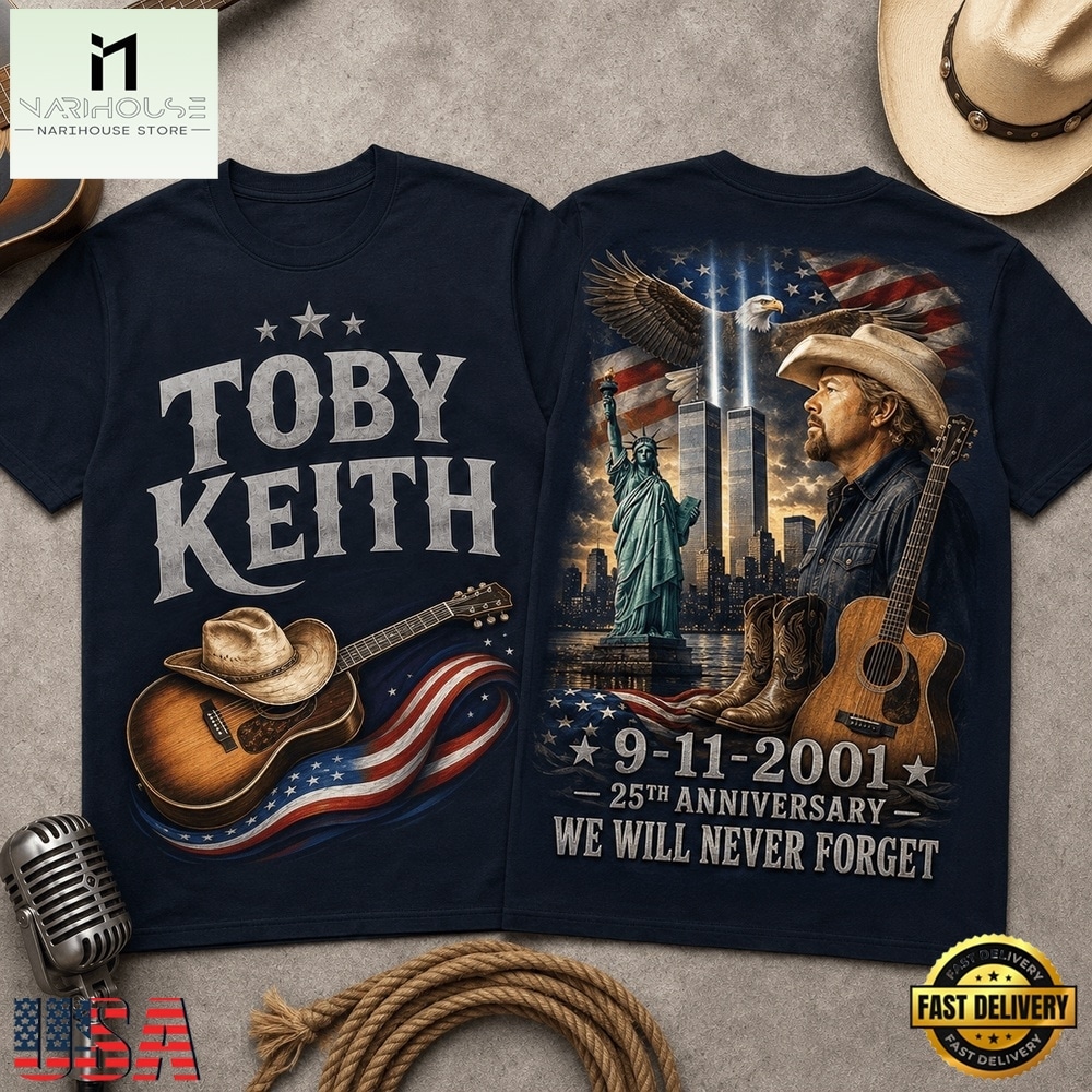 Toby Keith 9 11 Memorial 25th Anniversary 3D Shirt , Popular 3D Music Tee Toby Keith 9 11 Memorial 25th Anniversary 3D Shirt , Popular 3D Music Tee