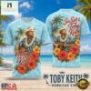 Toby Keith Hawaiian Floral Lei Guitar 2026 3D Shirt , Popular 3D Music Tee Toby Keith Hawaiian Floral Lei Guitar 2026 3D Shirt