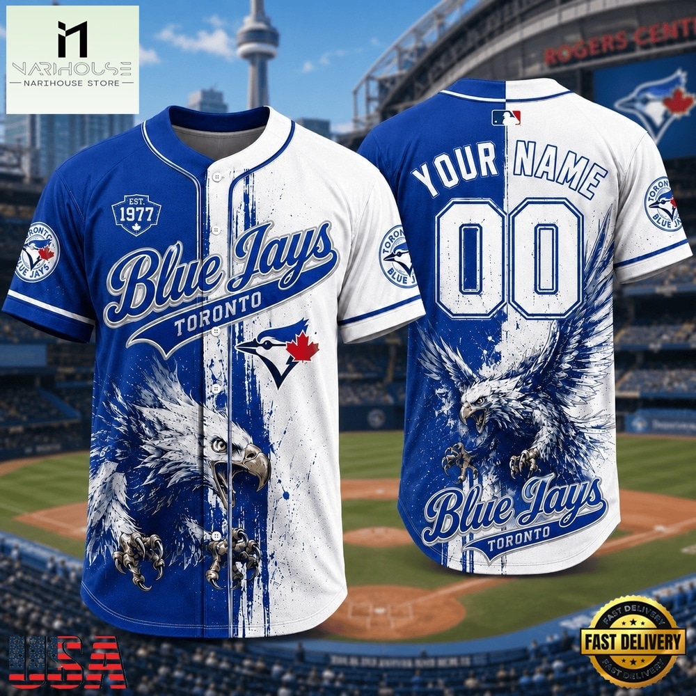 Toronto Blue Jays 2026 MLB Eagle America Personalized Baseball Jersey , MLB Sports Baseball Jersey Toronto Blue Jays 2026 MLB Eagle America Personalized Baseball Jersey , MLB Sports Baseball Jersey