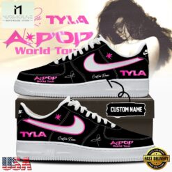 Tyla A POP World Tour Limited Edition Signature 2026 Black Air Force 1 Shoes