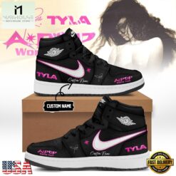 Tyla A POP World Tour Limited Edition Signature 2026 Black Air Jordan 1 Shoes