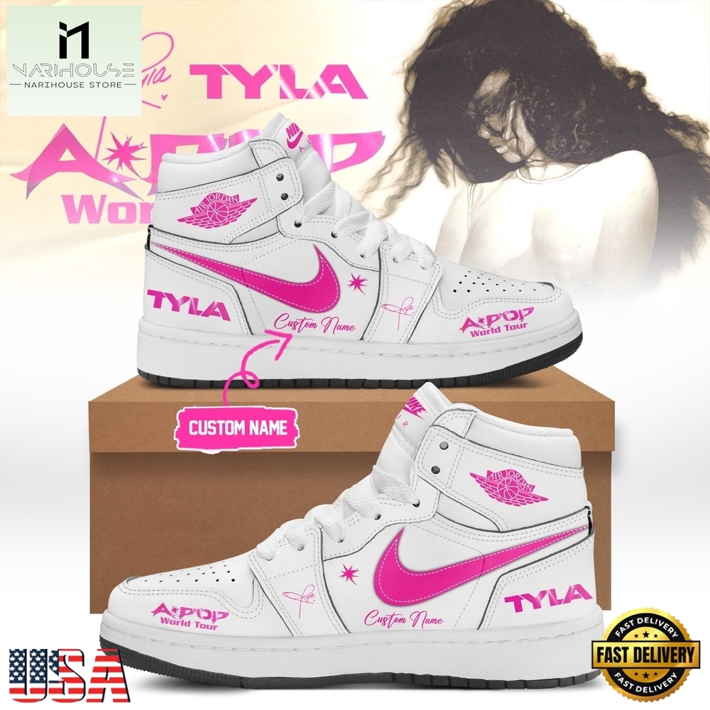 Tyla A POP World Tour Limited Edition Signature 2026 White Air Jordan 1 Shoes Tyla A POP World Tour Limited Edition Signature 2026 White Air Jordan 1 Shoes