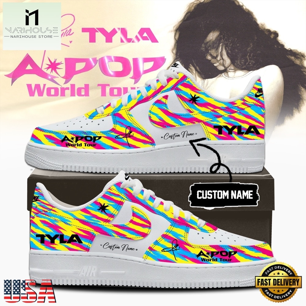Tyla A POP World Tour Limited Edition Signature Air Force 1 Shoes Tyla A POP World Tour Limited Edition Signature Air Force 1 Shoes