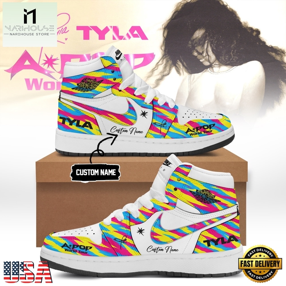 Tyla A POP World Tour Limited Edition Signature Air Jordan 1 Shoes Tyla A POP World Tour Limited Edition Signature Air Jordan 1 Shoes