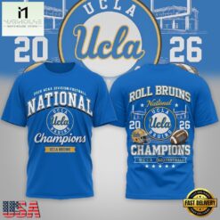 UCLA Bruins NCAA Road to Glory 2026 Football Champions 3D Shirt , NCAA College 3D Shirt Ucla Bruins Ncaa Road TO Glory 2026 Football Champions 3D Shirt