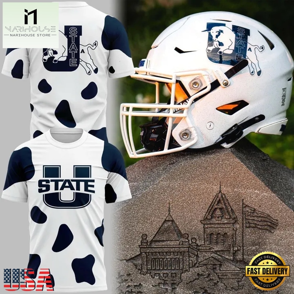 Utah State Aggies 1992 1995 Logo T Shirt, Hot 3D Shirt Trend Utah State Aggies 1992 1995 Logo T Shirt, Hot 3D Shirt Trend