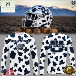 Utah State Aggies Best Helmet Edition Gameday Long Sleeve Shirt, Hot 3D Shirt Trend Utah State Aggies Best Helmet Edition Gameday Long Sleeve Shirt