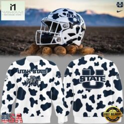 Utah State Aggies Best Helmet Edition Gameday Sweatshirt, Hot 3D Shirt Trend Utah State Aggies Best Helmet Edition Gameday Sweatshirt