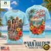 Van Halen Hawaiian Vibes Floral Lei Beach Scene 2026 3D Shirt , Popular 3D Music Tee Van Halen Hawaiian Vibes Floral Lei Beach Scene 2026 3D Shirt