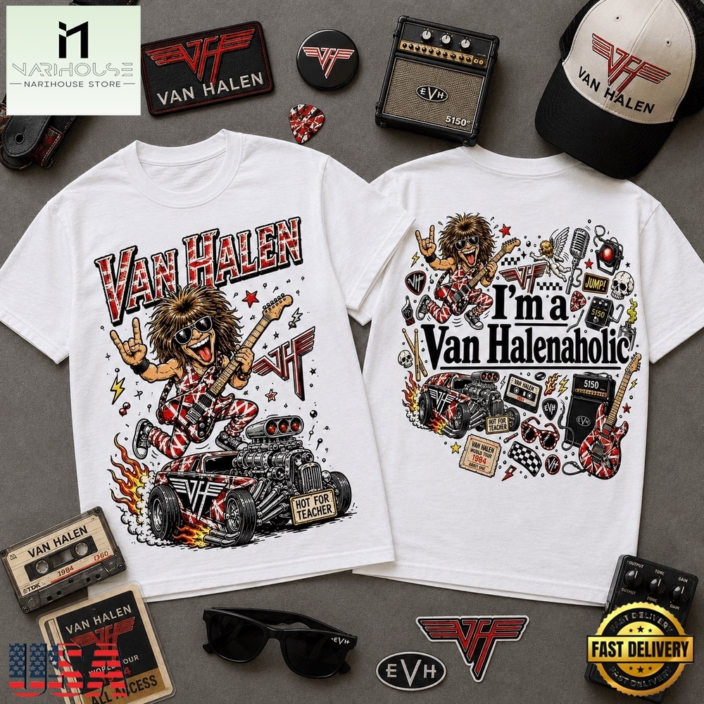 Van Halen I’m a Van Halenaholic Vintage 3D Shirt , Popular 3D Music Tee Van Halen I’m a Van Halenaholic Vintage 3D Shirt , Popular 3D Music Tee