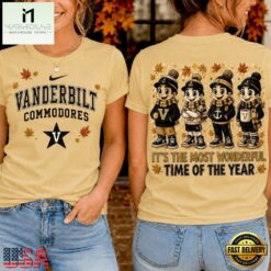 Vanderbilt Commodores 2026 NCAA Autumn Festive Cheer T Shirt , NCAA College 3D Shirt Vanderbilt Commodores 2026 Ncaa Autumn Festive Cheer T Shirt