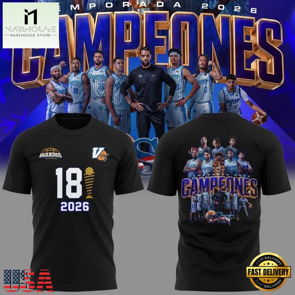 Vaqueros de Bayamon 2026 BSN Champions All Team T Shirt, Hot 3D Shirt Trend Vaqueros de Bayamon 2026 BSN Champions All Team T Shirt, Hot 3D Shirt Trend