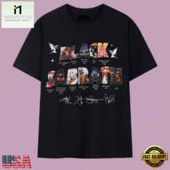 Vintage Black Sabbath Discography Albums Signatures Rock Band T Shirt, Music Fan 2D Shirt Vintage Black Sabbath Discography Albums Signatures Rock Band T Shirt