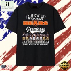 Vintage Chicago Bears I Grew Up Watching Greatness Signatures T Shirt, Stylish 2D Graphic Shirt Vintage Chicago Bears I Grew UP Watching Greatness Signatures T Shirt