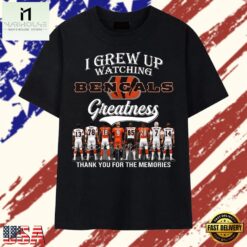 Vintage Cincinnati Bengals I Grew Up Watching Greatness Signatures T Shirt, Stylish 2D Graphic Shirt Vintage Cincinnati Bengals I Grew UP Watching Greatness Signatures T Shirt