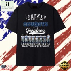 Vintage Dallas Cowboys I Grew Up Watching Greatness Signatures 2026 T Shirt, Stylish 2D Graphic Shirt Vintage Dallas Cowboys I Grew UP Watching Greatness Signatures 2026 T Shirt