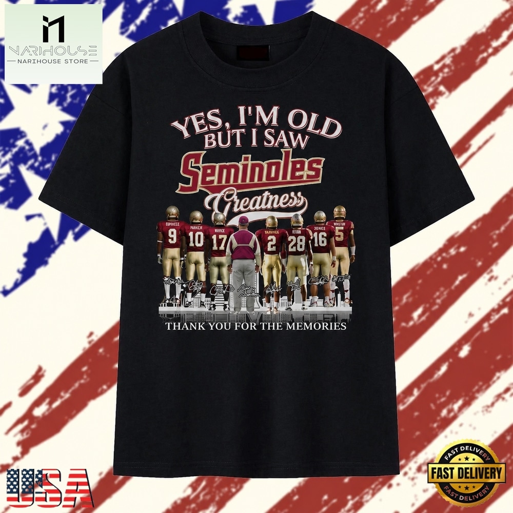 Vintage Florida State Seminoles Greatness Signatures T Shirt , Stylish 2D Graphic Shirt Vintage Florida State Seminoles Greatness Signatures T Shirt , Stylish 2D Graphic Shirt