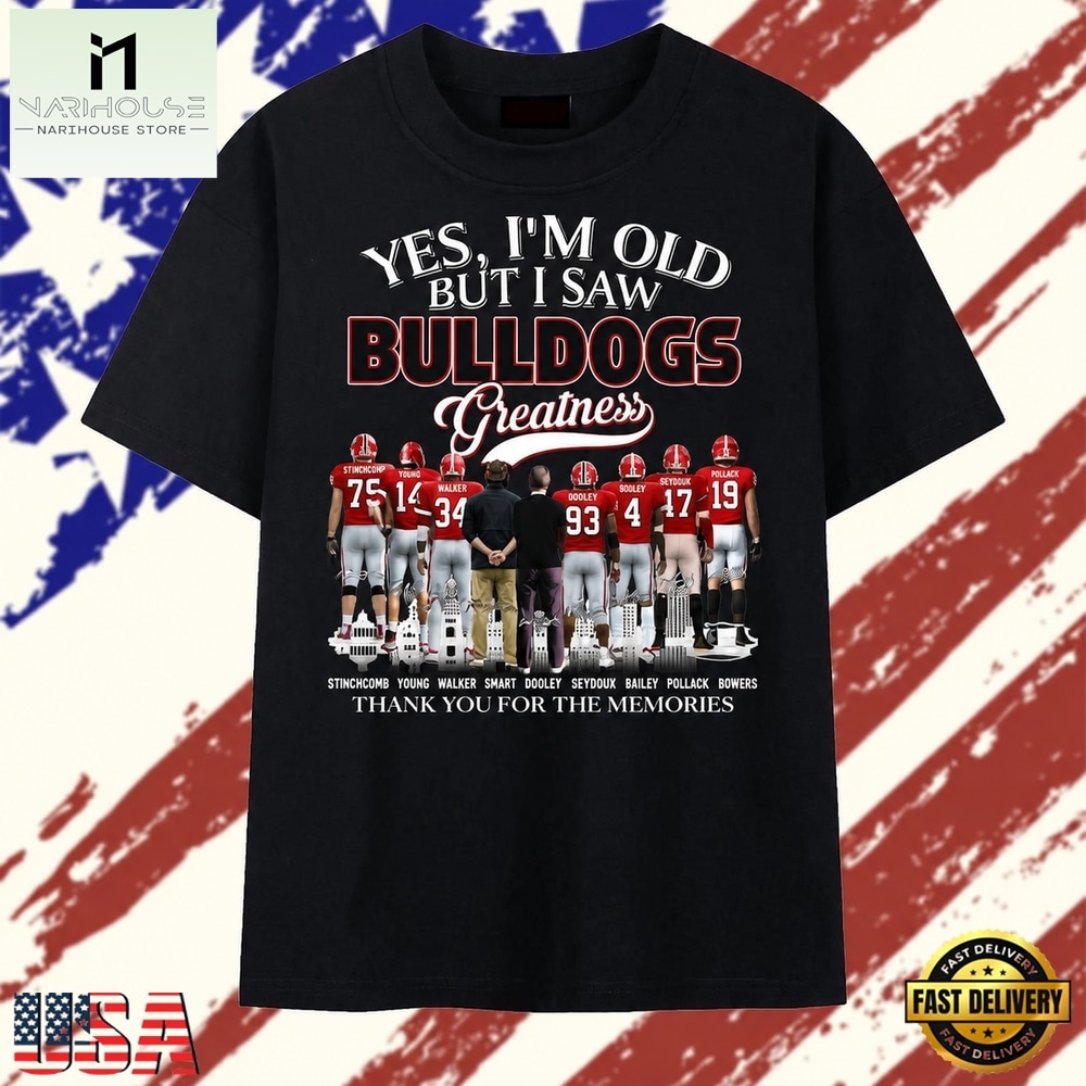 Vintage Georgia Bulldogs Greatness Signatures T Shirt , Stylish 2D Graphic Shirt Vintage Georgia Bulldogs Greatness Signatures T Shirt
