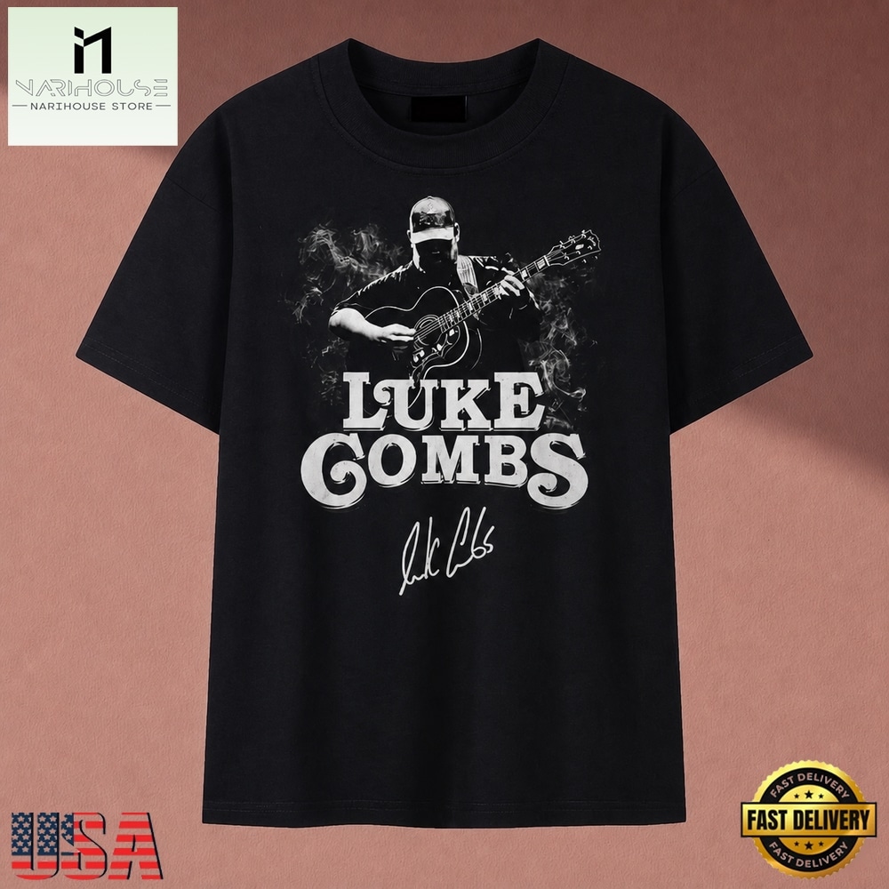 Vintage Luke Combs Country Music Signature Graphic T Shirt, Music Fan 2D Shirt Vintage Luke Combs Country Music Signature Graphic T Shirt, Music Fan 2D Shirt
