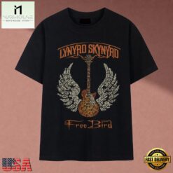 Vintage Lynyrd Skynyrd Free Bird Acoustic Guitar Wings T Shirt, Music Fan 2D Shirt Vintage Lynyrd Skynyrd Free Bird Acoustic Guitar Wings T Shirt
