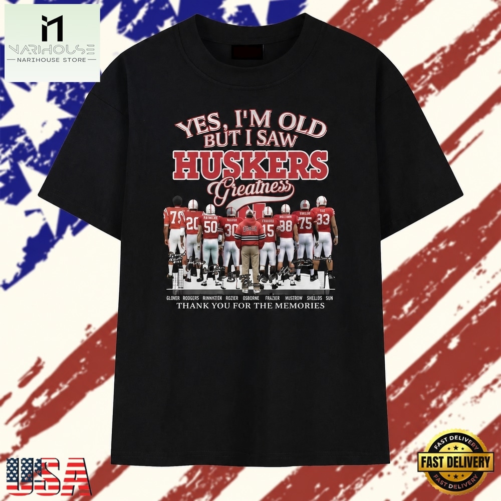 Vintage Nebraska Huskers Greatness Signatures T Shirt , Stylish 2D Graphic Shirt Vintage Nebraska Huskers Greatness Signatures T Shirt , Stylish 2D Graphic Shirt