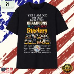 Vintage Pittsburgh Steelers Champions Signatures T Shirt , Stylish 2D Graphic Shirt Vintage Pittsburgh Steelers Champions Signatures T Shirt