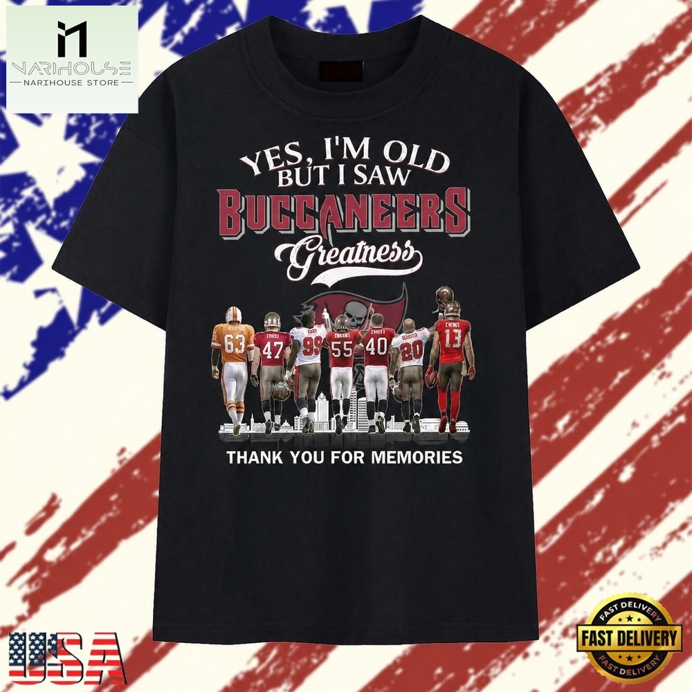 Vintage Tampa Bay Buccaneers Yes I'm Old But I Saw Greatness 2026 T Shirt, Stylish 2D Graphic Shirt Vintage Tampa Bay Buccaneers Yes I'm Old But I Saw Greatness 2026 T Shirt, Stylish 2D Graphic Shirt
