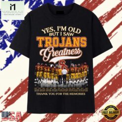 Vintage USC Trojans Yes I'm Old But I Saw Greatness Football T Shirt, Stylish 2D Graphic Shirt Vintage Usc Trojans Yes I M Old But I Saw Greatness Football T Shirt