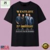 Vintage Westlife 25th Anniversary Thank You For The Memories Signatures T Shirt, Music Fan 2D Shirt Vintage Westlife 25th Anniversary Thank You For The Memories Signatures T Shirt