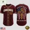 Washington Commanders NFL Stand For The Flag Kneel For The Cross Baseball Jersey Shirt , NFL Game Day Jersey Washington Commanders Nfl Stand For The Flag Kneel For The Cross Baseball Jersey Shirt