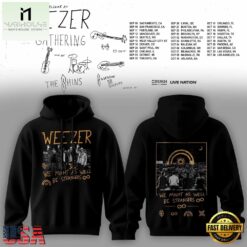 Weezer Merch The Gathering 2026 North America Tour Black Hoodie , Popular 3D Music Tee Weezer Merch The Gathering 2026 North America Tour Black Hoodie