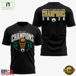 Winnipeg Sea Bears Canadian Elite Basketball League Champions 2026 Logo Design 3D Shirt, Hot 3D Shirt Trend Winnipeg Sea Bears Canadian Elite Basketball League Champions 2026 Logo Design 3D Shirt