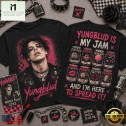 Yungblud Is My Jam Songs in Jars T Shirt, Popular 3D Music Tee Yungblud IS MY Jam Songs IN Jars T Shirt
