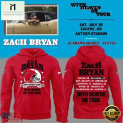 Zach Bryan x San Diego State Football With Heaven On Tour 2026 Red Hoodie , Trending New Design Shirt Zach Bryan X San Diego State Football With Heaven ON Tour 2026 Red Hoodie