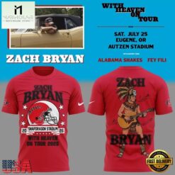 Zach Bryan x San Diego State With Heaven On Tour 2026 Mascot Design Limited T Shirt , Trending New Design Shirt Zach Bryan X San Diego State With Heaven ON Tour 2026 Mascot Design Limited T Shirt