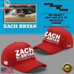 Zach Bryan x Utah Utes Football With Heaven On Tour 2026 Cap
