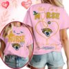 Jacksonville Jaguars NFL Night Shift Never Misses Game Day Halloween Nurse Unisex 3D Shirt, NFL Sporty Shirt Jacksonville Jaguars Nfl Night Shift Never Misses Game Day Halloween Nurse Unisex 3D Shirt