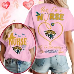 Jacksonville Jaguars NFL Night Shift Never Misses Game Day Halloween Nurse Unisex 3D Shirt, NFL Sporty Shirt Jacksonville Jaguars Nfl Night Shift Never Misses Game Day Halloween Nurse Unisex 3D Shirt
