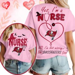 Tampa Bay Buccaneers NFL Night Shift Never Misses Game Day Halloween Nurse Unisex 3D Shirt, NFL Sporty Shirt Tampa Bay Buccaneers Nfl Night Shift Never Misses Game Day Halloween Nurse Unisex 3D Shirt